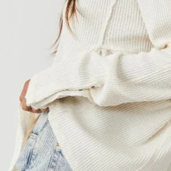 NEW! FREE PEOPLE BABYDOLL TOP - CREAM sz small NWT 12.12 - Picture 4 of 6